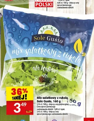 Mix sałatkowy z rukolą Sole Gusto promocja w Twój Market