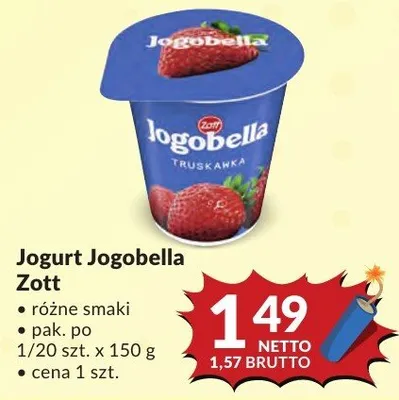 Jogurt Jogobella Zott promocja w Makro