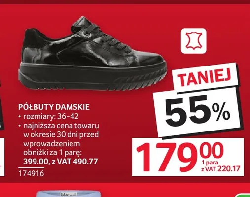 Półbuty damskie promocja w Selgros