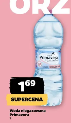Woda niegazowana Primavera promocja w Netto