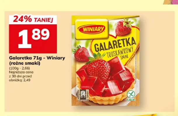 Galaretka truskawkowa Winiary promocja w Hitpol