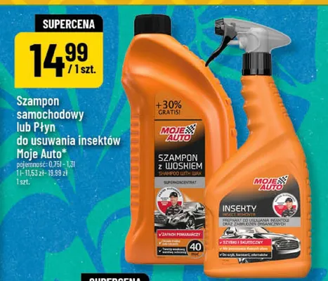 Szampon samochodowy lub Płyn do usuwania insektów promocja w POLOmarket