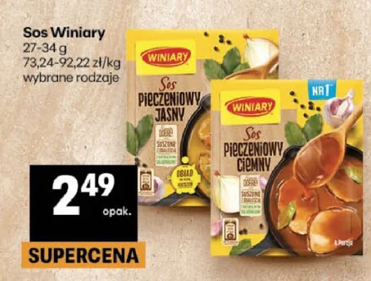 Sos pieczeniowy ciemny Winiary promocja w Delikatesy Centrum