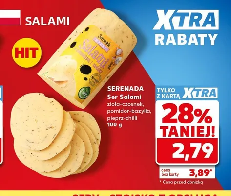 Ser Salami Serenada pomidor-bazylia promocja w Kaufland