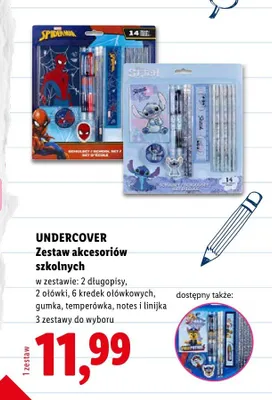 Zestaw akcesoriów szkolnych Undercover promocja w Lidl