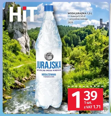 Woda Jurajska 1,5l promocja w Selgros