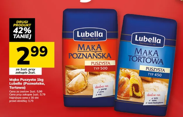 Mąka puszystą tortowa promocja w Hitpol