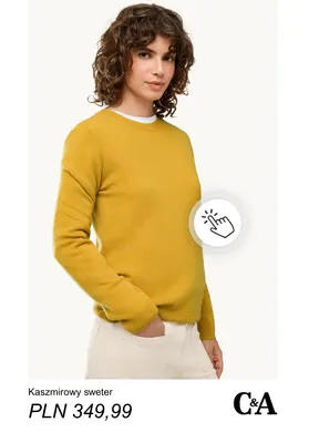 Kaszmirowy sweter C & A promocja w C&A