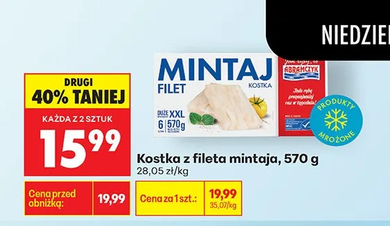 Kostka z fileta mintaja promocja w Biedronka