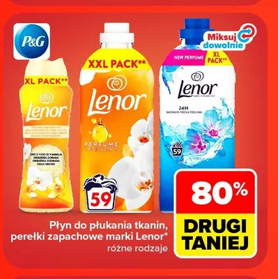 Płyn do płukania tkanin Lenor promocja w Carrefour Market