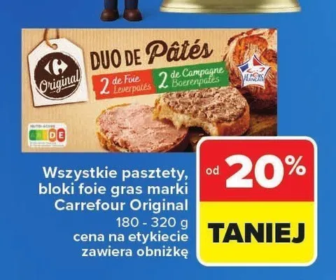 Pasztet Duo de Pâtés Carrefour Original promocja w Carrefour Market