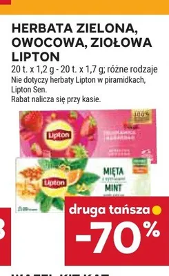 Herbata zielona Lipton Citrus promocja w Stokrotka