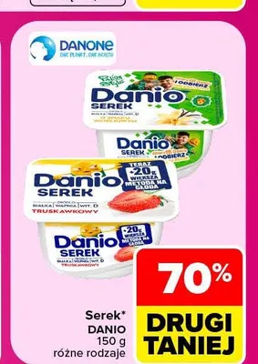Serek Danio waniliowy Danone promocja w Carrefour