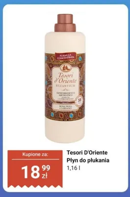 Płyn do płukania tkanin Tesori D'Oriente Byzantium promocja w Dino