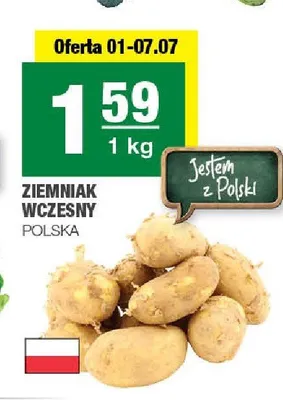 Ziemniak wczesny polski promocja w SPAR