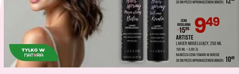 Lakier modelujący Artiste promocja w Drogerie Natura