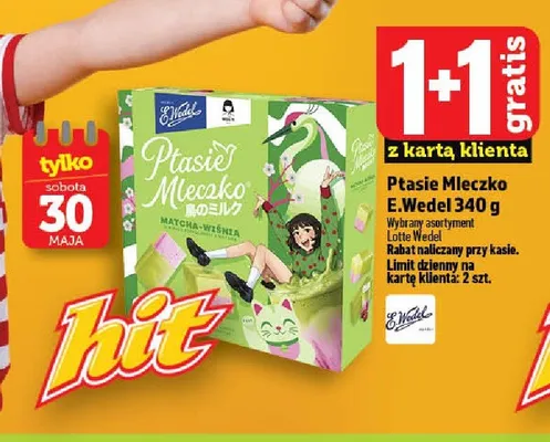 Ptasie Mleczko E.Wedel Matcha-Wiśnia promocja w TOPAZ