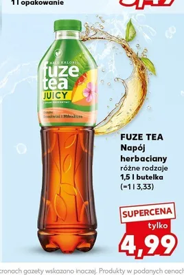 Napój herbaciany Fuze Tea Brzoskwinia i Hibiskus promocja w Kaufland