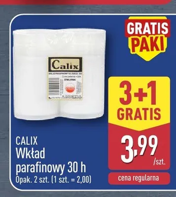 Wkład parafinowy Calix 30h 2-pak promocja w Aldi
