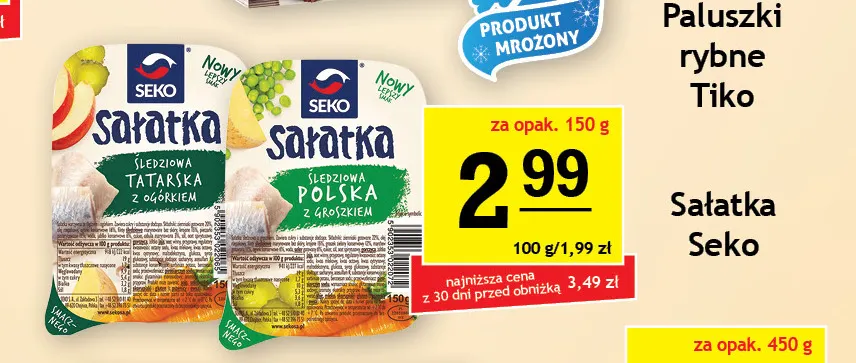 Sałatka śledziowa tatarska z ogórkiem Seko promocja w Gram Market