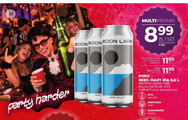 Piwo Reef. Hazy IPA Moon Lark promocja w Duży Ben