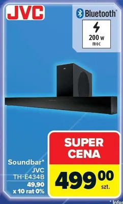 Soundbar TH-E348 Jvc promocja w Carrefour