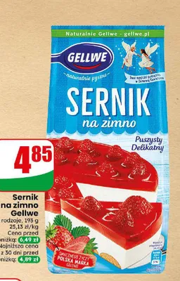 Sernik na zimno Gellwe promocja w Dino