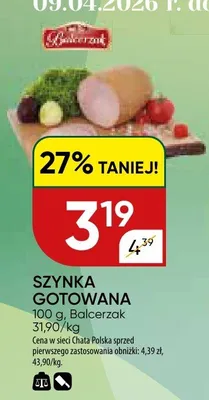 Szynka gotowana Balcerzak promocja w Chata Polska