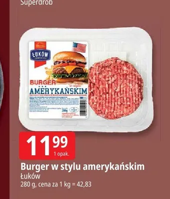 Burger w stylu amerykańskim Łuków promocja w Leclerc