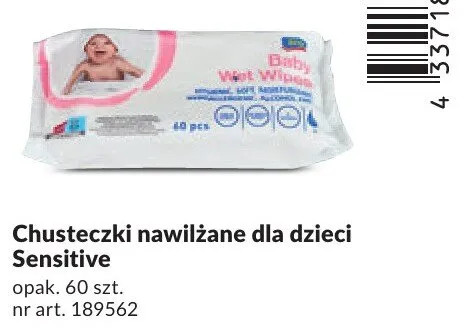Chusteczki nawilżane dla dzieci Sensitive promocja w Makro