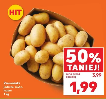 Ziemniaki jadalne, myte, luzem promocja w Kaufland