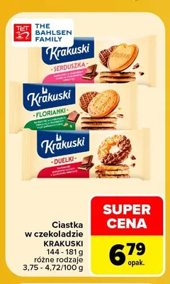 Ciastka w czekoladzie Duelki Krakuski promocja w Carrefour