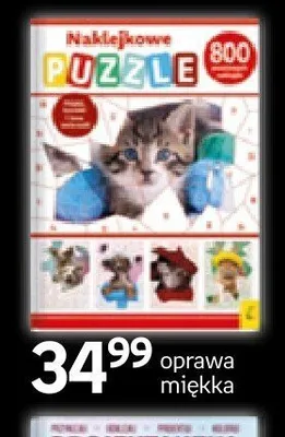Książka Naklejkowe Puzzle 800 oprawa miękka promocja w Empik