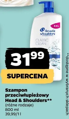 Szampon przeciwłupieżowy Head & Shoulders Classic Clean XXL promocja w Netto
