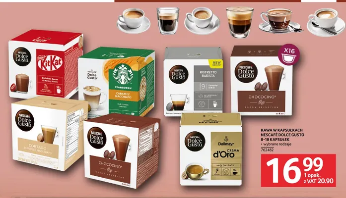 Kawa w kapsułkach Nescafé Dolce Gusto promocja w Selgros