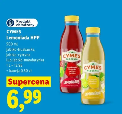 Lemoniada HPP jabłko-cytryna Cymes promocja w Lidl