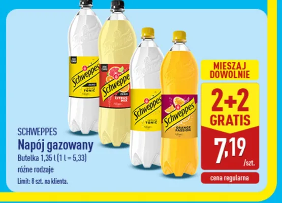 Napój gazowany Schweppes Citrus Mix promocja w Aldi