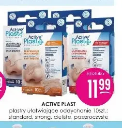 Plastry ułatwiające oddychanie standard Active Plast promocja w Drogerie Jasmin