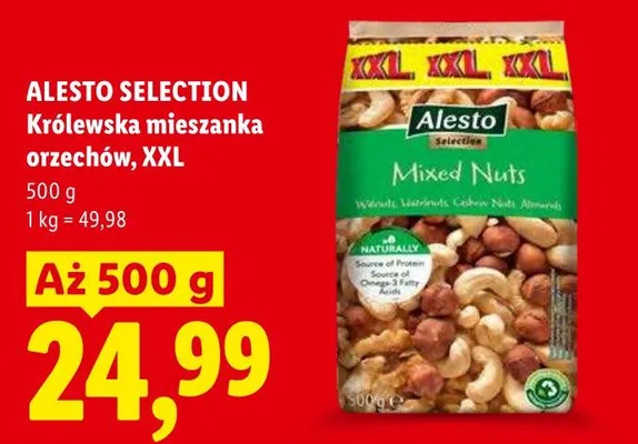 Królewska mieszanka orzechów Alesto Selection XXL promocja w Lidl