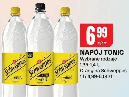 Napój Tonic wybrane rodzaje promocja w Chorten