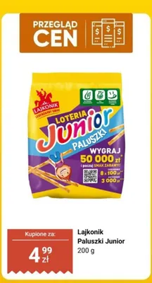 Paluszki Lajkonik Junior promocja w Biedronka