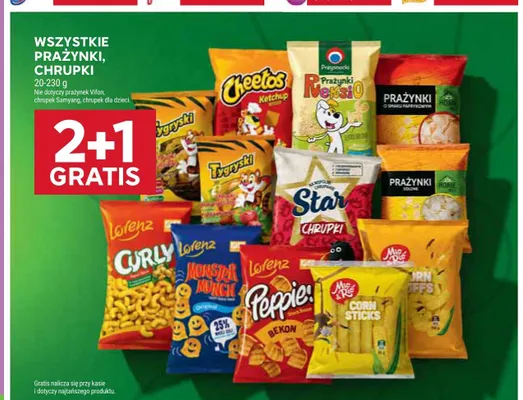 Prażynki, chrupki promocja w Stokrotka