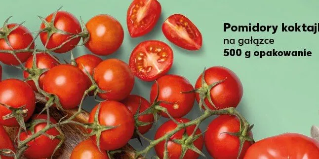 Pomidory koktajlowe na gałązce  promocja w Kaufland