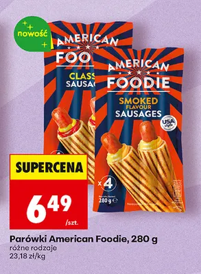 Parówki Classic American Foodie promocja w Biedronka