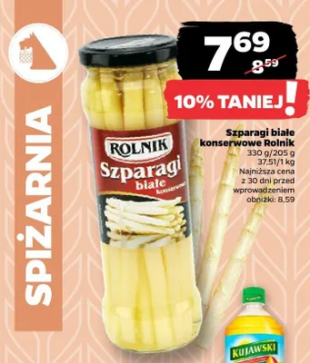 Szparagi białe konserwowe Rolnik promocja w Netto