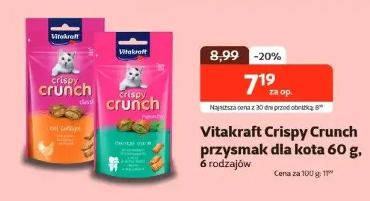 Crispy Crunch przysmak dla kota promocja w KAKADU