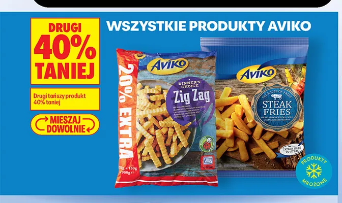 Frytki Aviko Steak Fries promocja w Biedronka