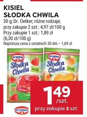 Kisiel różne rodzaje promocja w Stokrotka