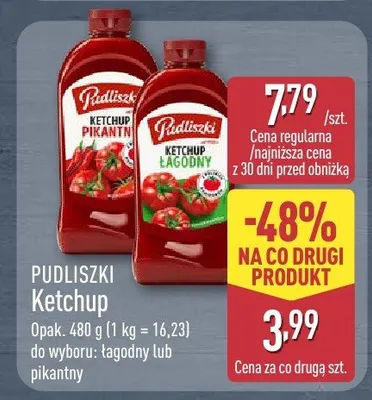 Ketchup łagodny promocja w Aldi