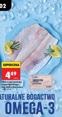 Filet z morszczuka argentyńskiego bez skóry promocja w Biedronka